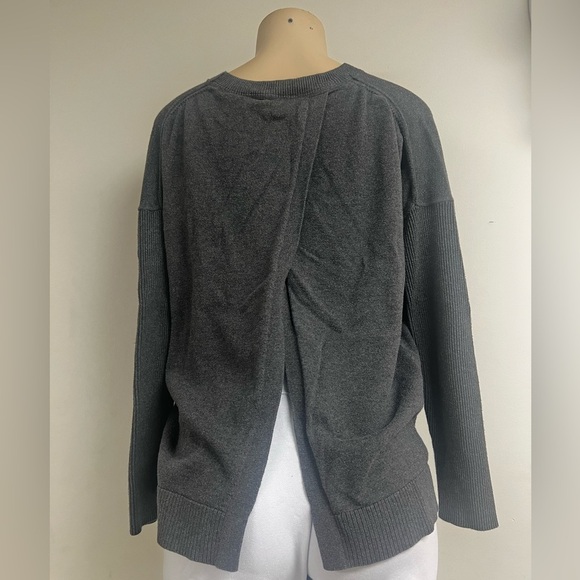 Athleta Women's Gray Crewneck Sweater - Picture 4 of 5